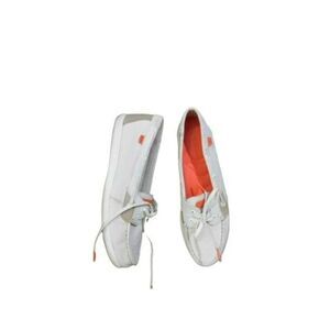 Sperry Size 8M Fabric Lace Up Casual Boat Shoes Rubber innersoles
